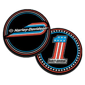 Harley-Davidson #1 Retro Gas Tank Metal Challenge Coin, 1.75 in. - Black Finish 8008376
