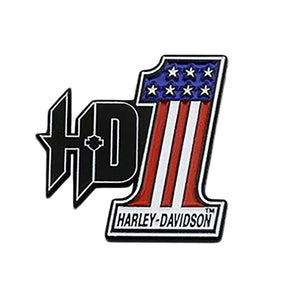 H-D #1 Red, White, and Blue Pin 8009465