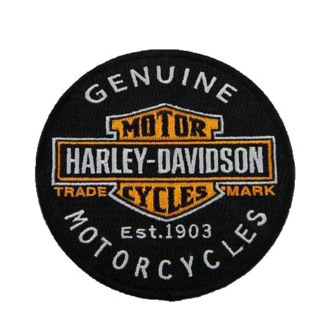 Embroidered Genuine Motorcycles Bar & Shield Emblem Patch 8011635