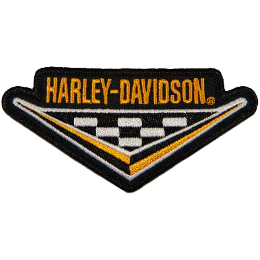 Harley-Davidson 4 in. Embroidered Nostalgia H-D Checker Tri Emblem Sew-On Patch