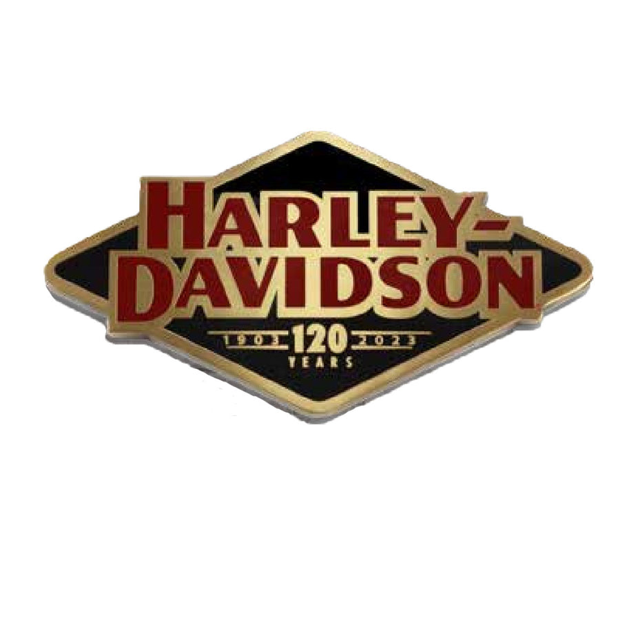 Harley-Davidson 120th Anniversary H-D Heavy-Duty Magnet 4"x 2", Red/Black 8015398