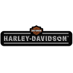 Harley-Davidson 8 inch Embroidered Black Bar & Shield Logo Emblem Sew-On Patch