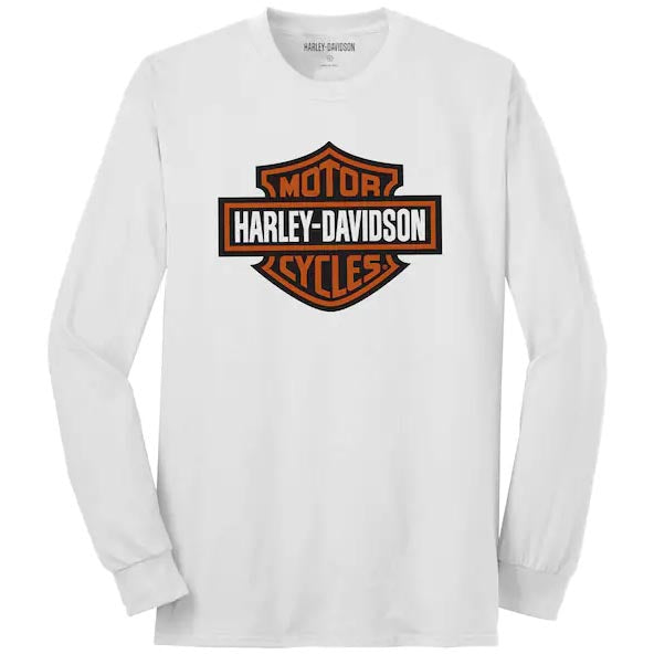 Harley-Davidson Men's Wounded Warrior Project L/S White Tee 96042-23VM