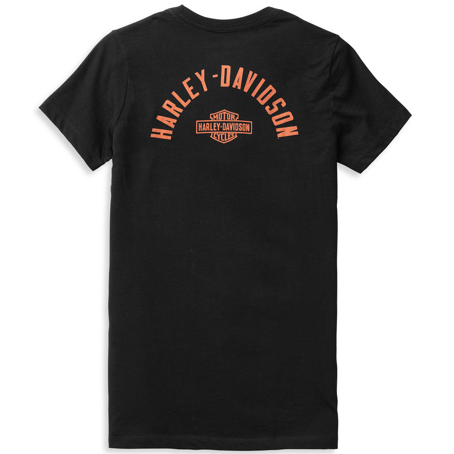 Harley-Davidson Women's Forever 03 Short Sleeve Shirt, Black 96646-22VW