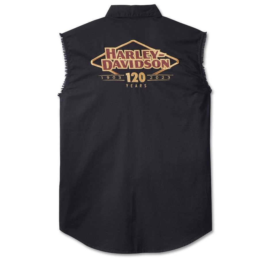 Harley-Davidson Men's 120th Anniversary Sleeveless Blowout Shirt 96656-23VM