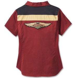 Harley-Davidson Women's 120th Anniversary Elemental Zip Front Shirt 96750-23VW
