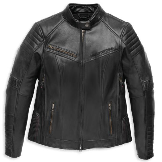 Women's Willie G Leather Jacket with Rhinestones 97011-22VW