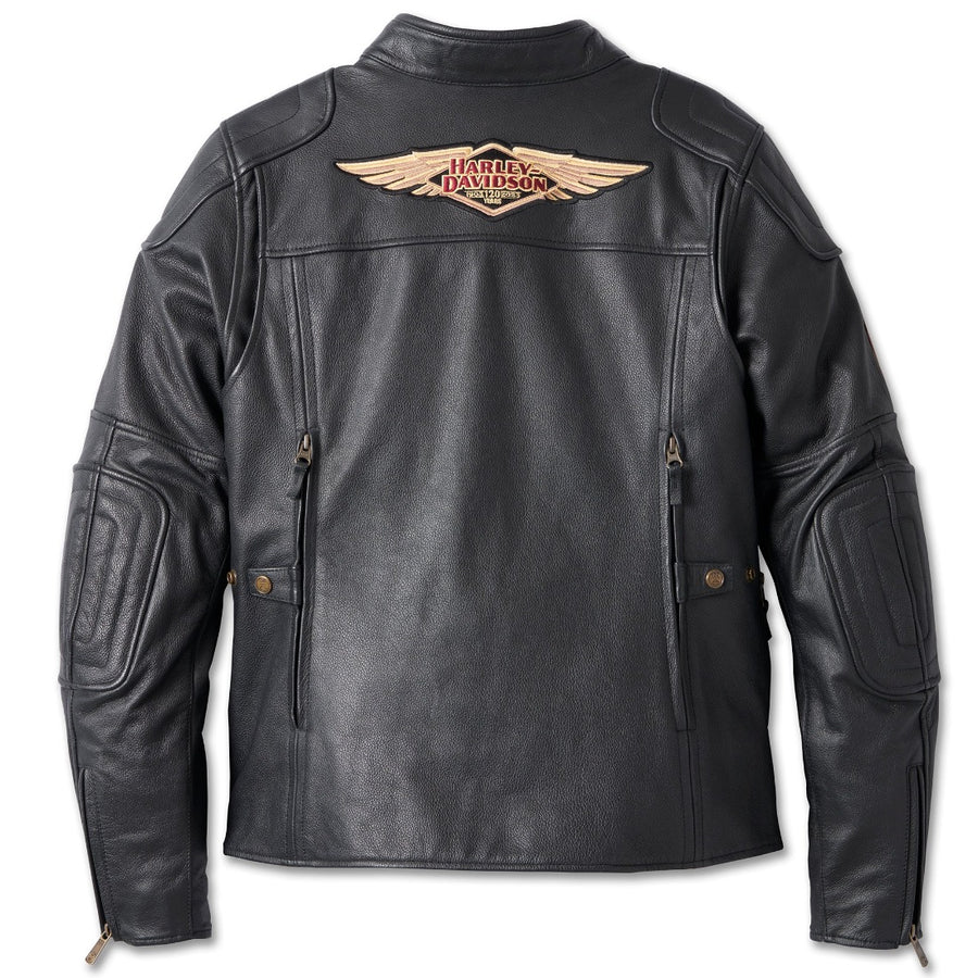 Harley-Davidson Women's 120th Anniversary Nostalgia Triple Vent System Leather Jacket 97028-23VW