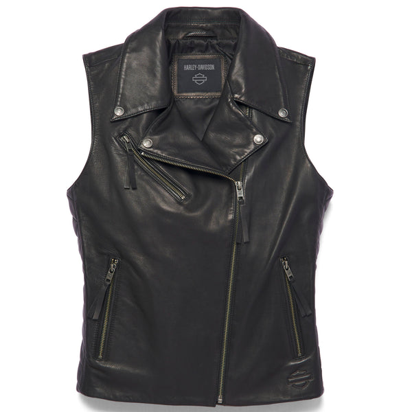 Harley-Davidson Women's Electric Leather Vest 97040-22VW