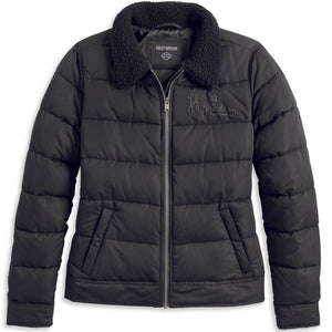 Harley-Davidson Women's Full Speed Jacket with Sherpa Collar 97424-23VW