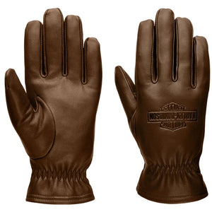 Harley-Davidson Men's Full Speed Brown Leather Gloves 97671-23VM