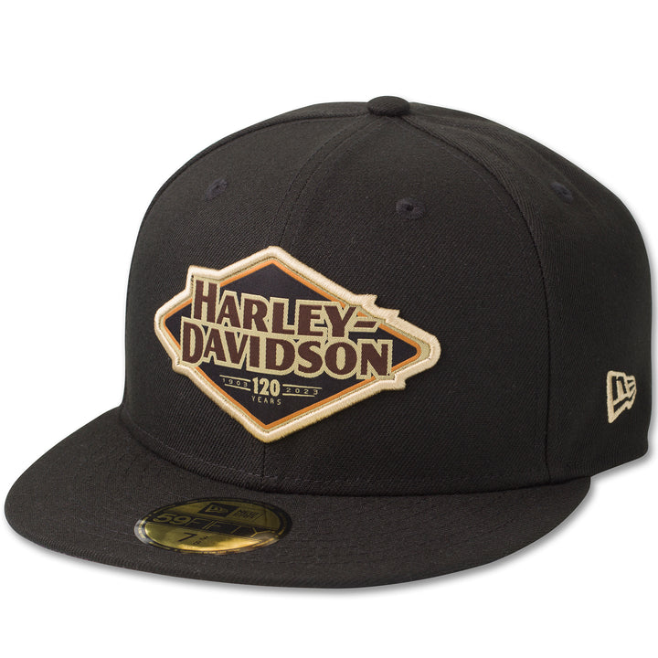 Harley-Davidson Men's 120th Anniversary 59FIFTY Baseball Black Cap 97741-23VM