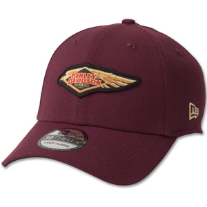 Harley-Davidson Men's 120th Anniversary 39THIRTY Baseball Dark Red Cap 97749-23VM