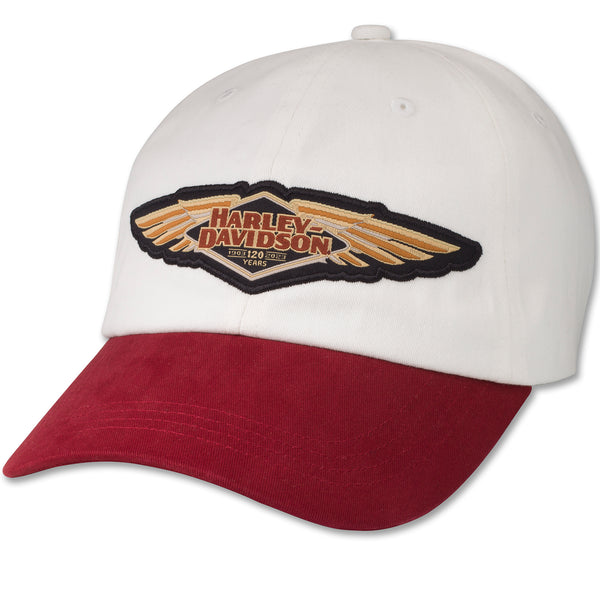 Harley-Davidson Women's 120th Anniversary Speedbird Colorblocked White Hat 97757-23VW