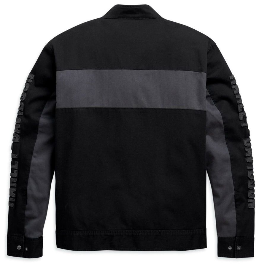 Harley-Davidson Men's Copperblock Canvas Casual Jacket, Black 98406-20VM