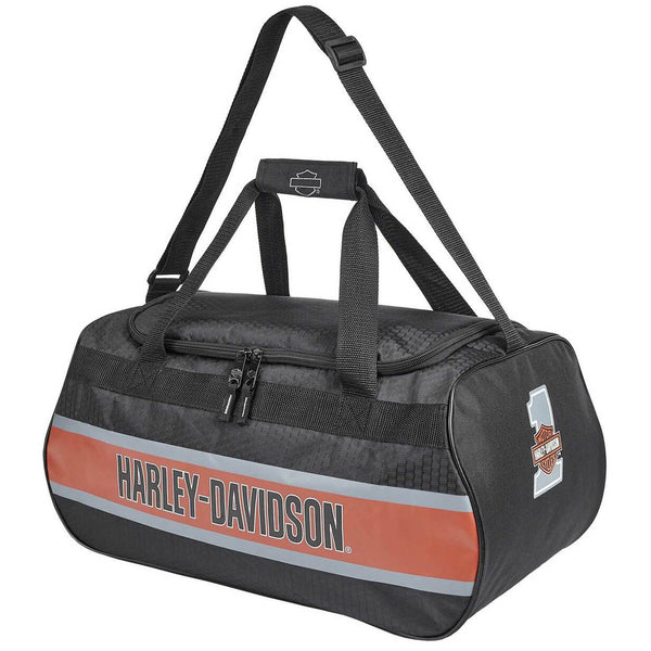 Harley-Davidson Trailblazer #1 Logo Duffel Bag w/Adjustable Strap - Rust Vintage