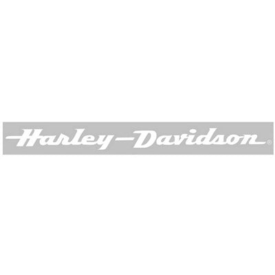 White Text "Harley-Davidson" Window Decal 36" CG3701