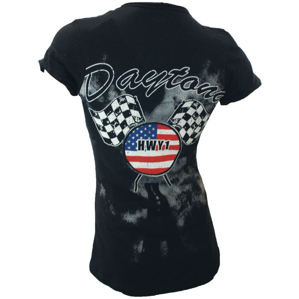 Liberty Wear Ladies Custom Ride to Daytona Bling Short Sleeved Shirt
