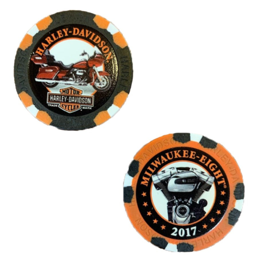 Limited Edition Series 10 Poker Chips Pack, Black & Orange 6710