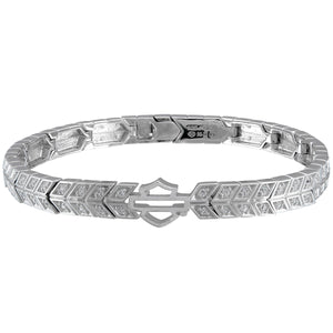 Women's Sterling Silver Insignia Bling B&S Bracelet HDB0467
