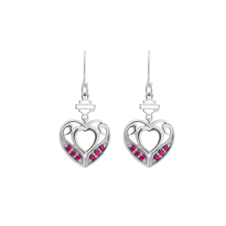 Women's Celtic Heart Drop Earrings HDE0484