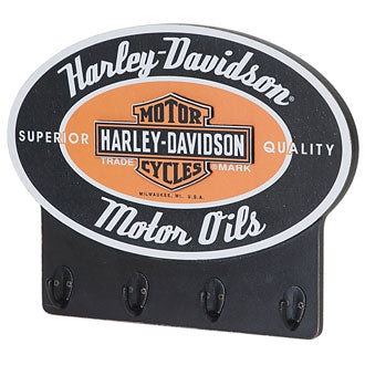 Harley-Davidson Motor Oil Custom-Cut Bar & Shield Key Rack, Black HDL-15307