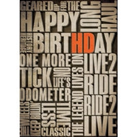 H-D Verbiage Birthday Card HDL-20003