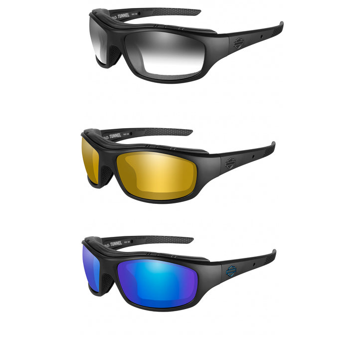 Harley-Davidson® Wiley X Men's Drive 2 Black Sunglasses w/ Clear Lens  HADRI03 - Organic Olivia