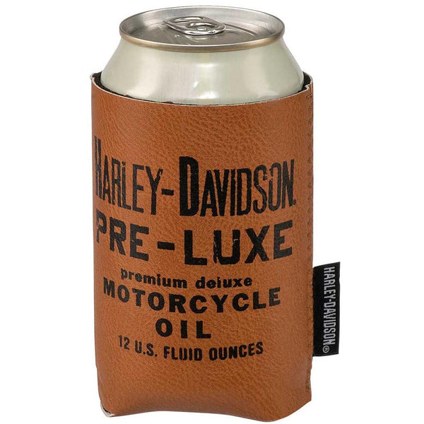 Harley-Davidson Pre-Luxe Leatherette Can Cooler HDX-98528
