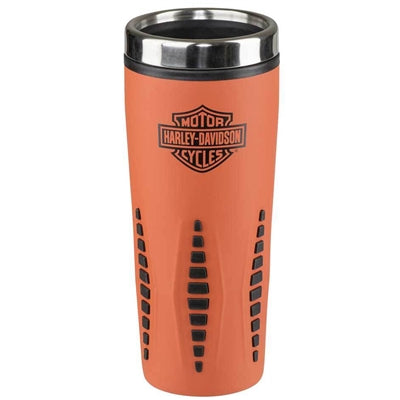 Harley-Davidson Core B&S Orange Stainless Steel Travel Mug HDX-98611