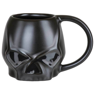 Harley-Davidson Core Sculpted Skull Coffee Mug, 14 oz. - Matte Black HDX-98616