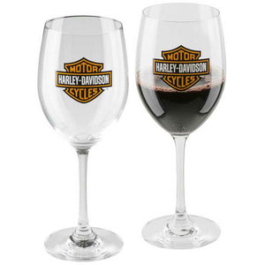 Harley-Davidson Bar & Shield Logo Wine Glass Set 19 oz. HDX-98708