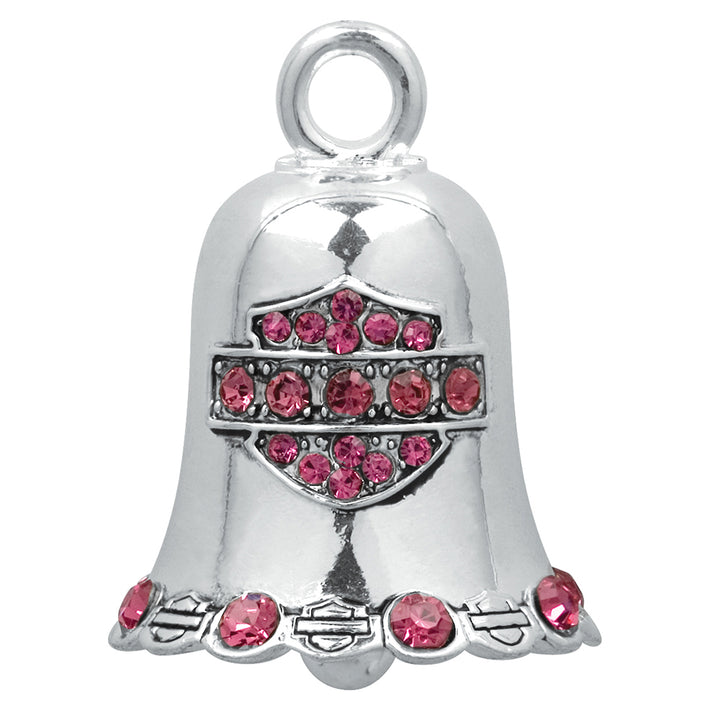 Pink Crystal Bar & Shield Ride Bell HRB019