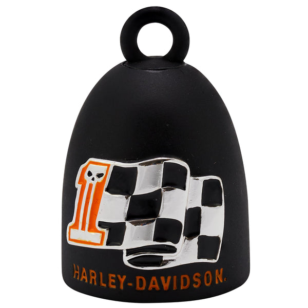 Harley-Davidson Checkered Flag #1 Skull Ride Bell HRB119
