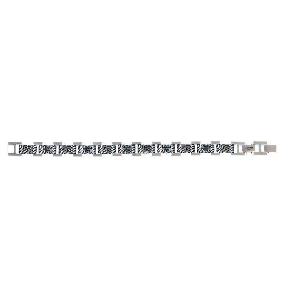 Men's Driftwood B&S Square Link Steel Bracelet HSB0231