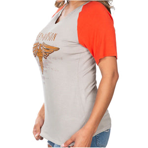 Harley-Davidson Women's Thunderbird Ivory Bling Shirt HT4633IVY