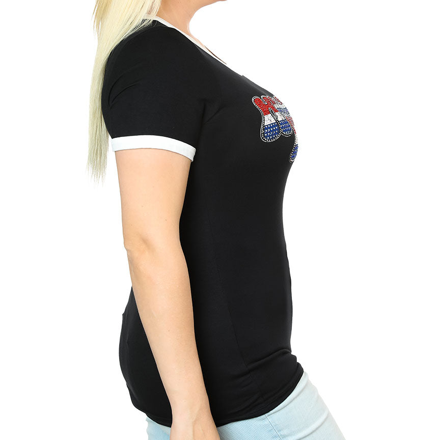 Harley-Davidson Women's Boho Black Shirt HT4654BLK