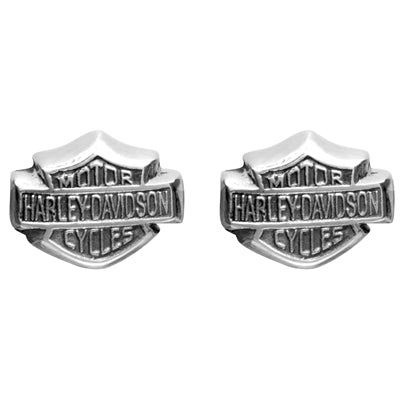 Women's Bar & Shield Sterling Silver Post Earrings HDE0085