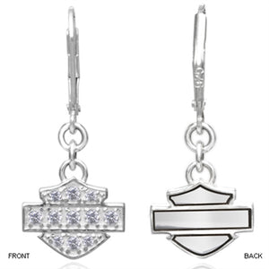 Women's Bling Bar & Shield Dangle Earrings HDE0183