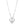 Harley-Davidson Women's Timeless Heart Bling Necklace, Silver HDN0313