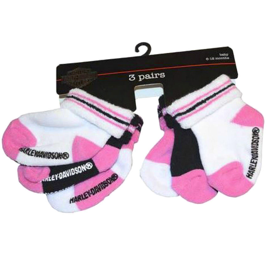 Infants Non-Skid Socks 3-Pack Pink S9AGI63
