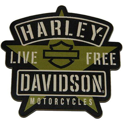 Patch Harley-Davidson 9,25 pouces brodé gris Bar & Shield Logo emblème -  Léo Harley-Davidson®