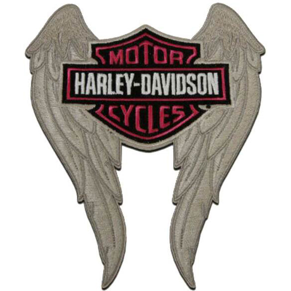 Harley-Davidson Embroidered Dimensions H-D Emblem 8 Sew-On Patch, Black