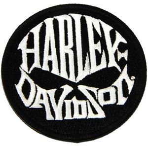 Embroidered Willie G Skull Text X-Small Emblem Sew-On Patch 8011918