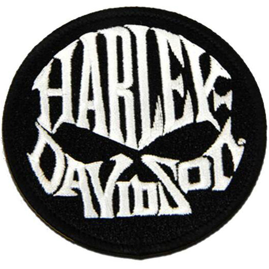 Embroidered Willie G Skull Text X-Small Emblem Sew-On Patch 8011918