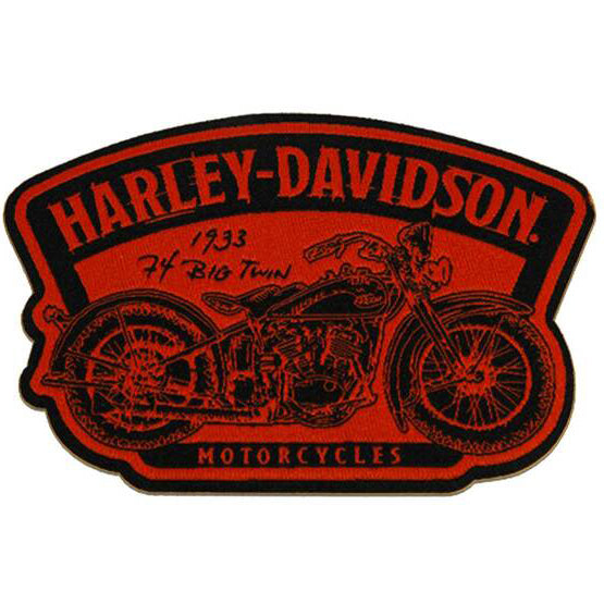 Embroidered Timeline Motorcycle Small Emblem Sew-On Patch 8011949