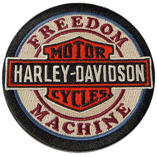Woven Freedom Machine B&S Logo Emblem Sew-On Patch 8012939