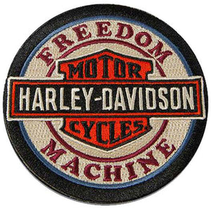 Woven Freedom Machine B&S Logo Emblem Sew-On Patch 8012939