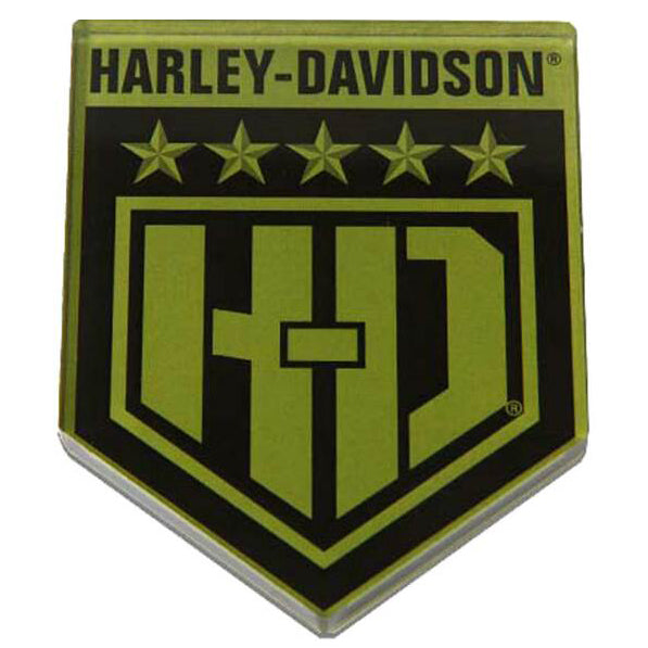 Cut-Out H-D Military Shield Hard Acrylic Magnet 8012960