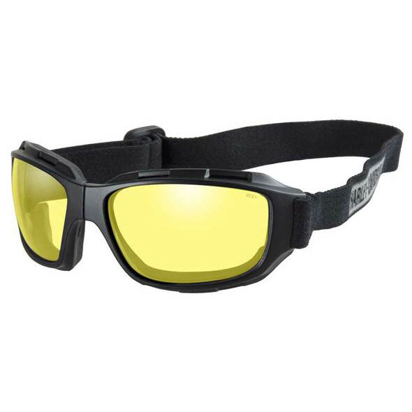 Men's Bend Yellow Lens Goggles Collapsible Black Frames HABEN13